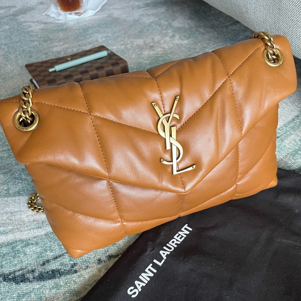 YSL LouLou small puffer chain shoulder bag